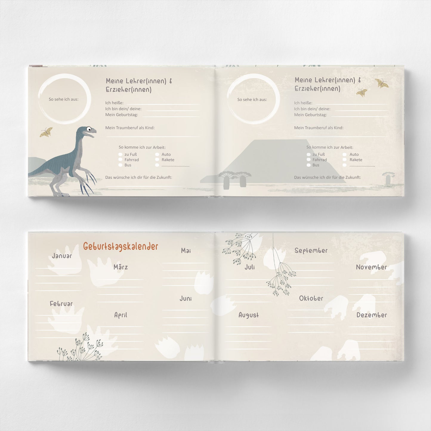 Freundebuch Saurier "Alle meine Freunde"