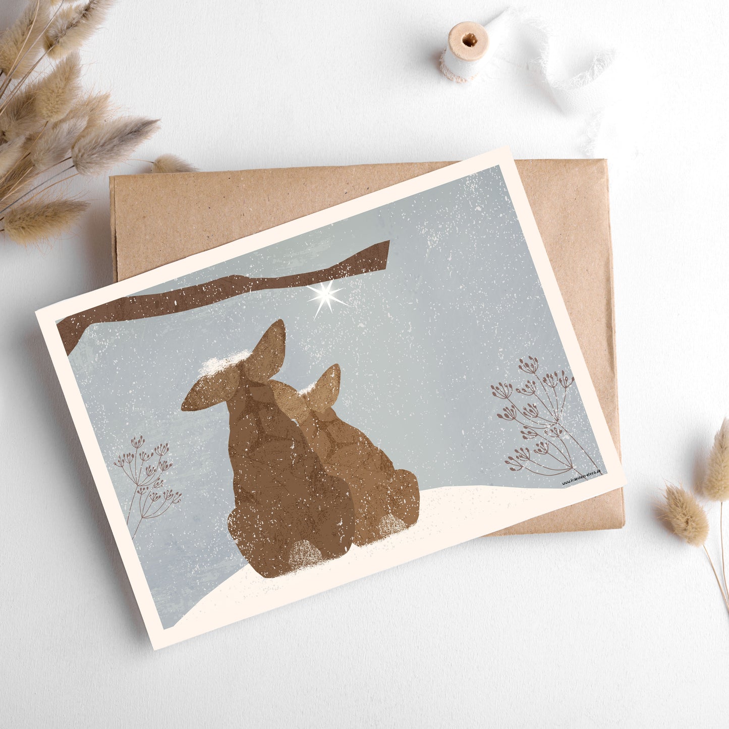 karte-hase-weihnachten
