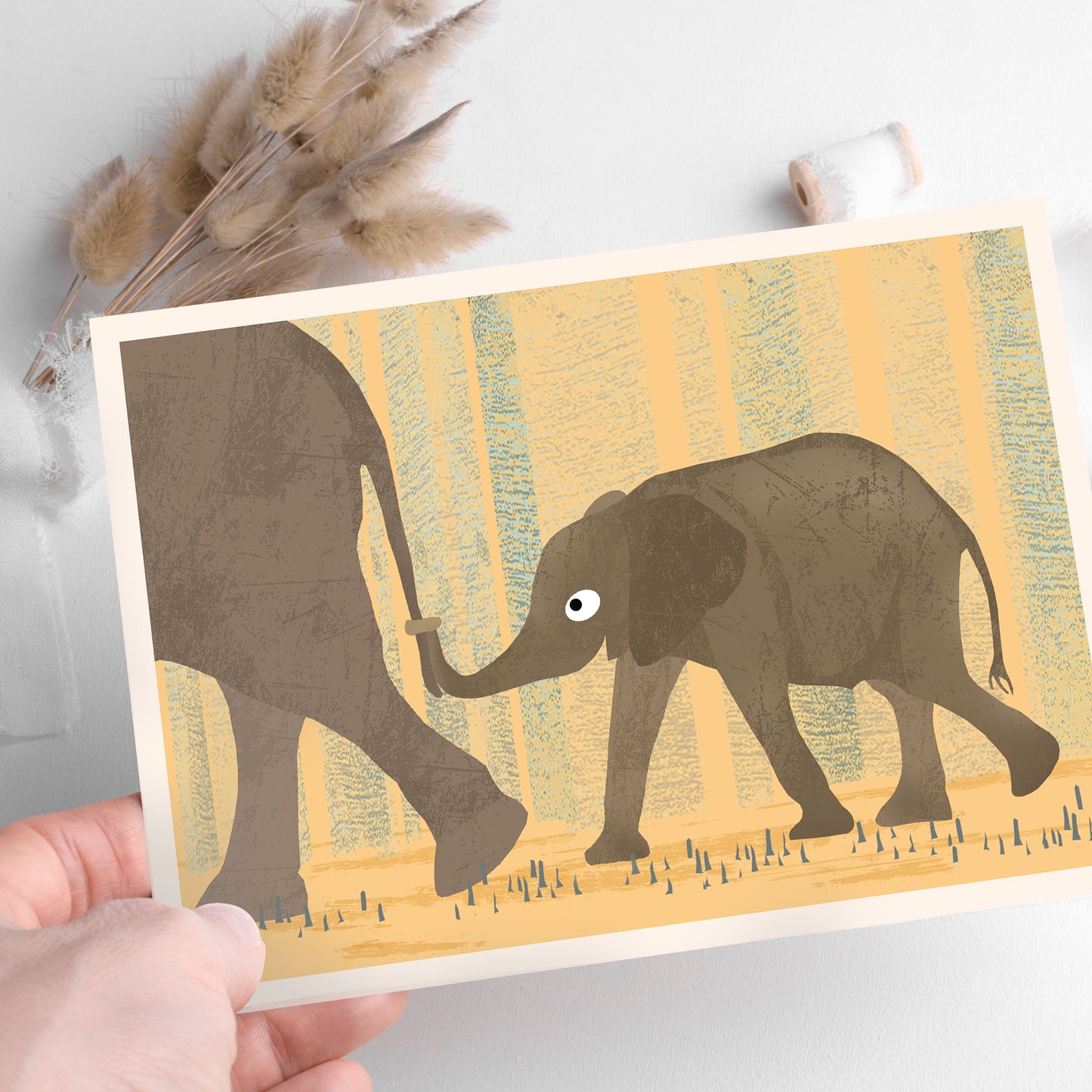 postkarte-elefant