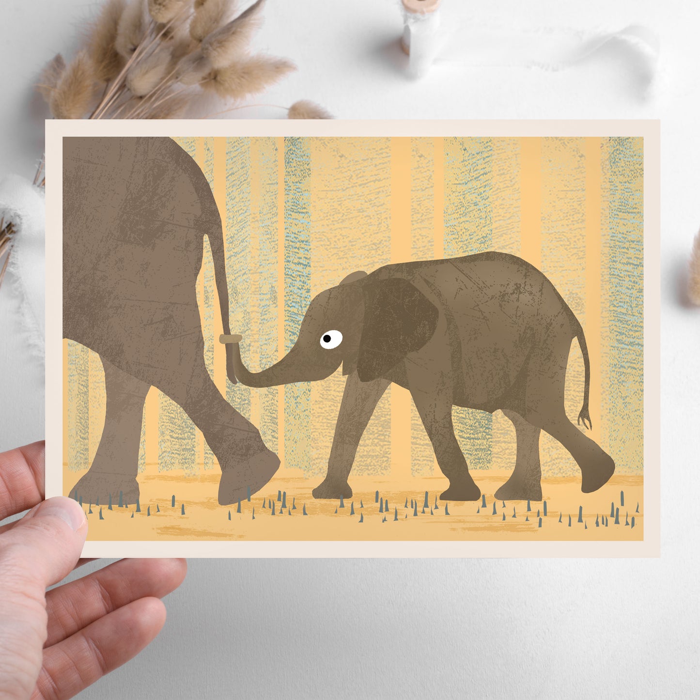 postkarte-elefant
