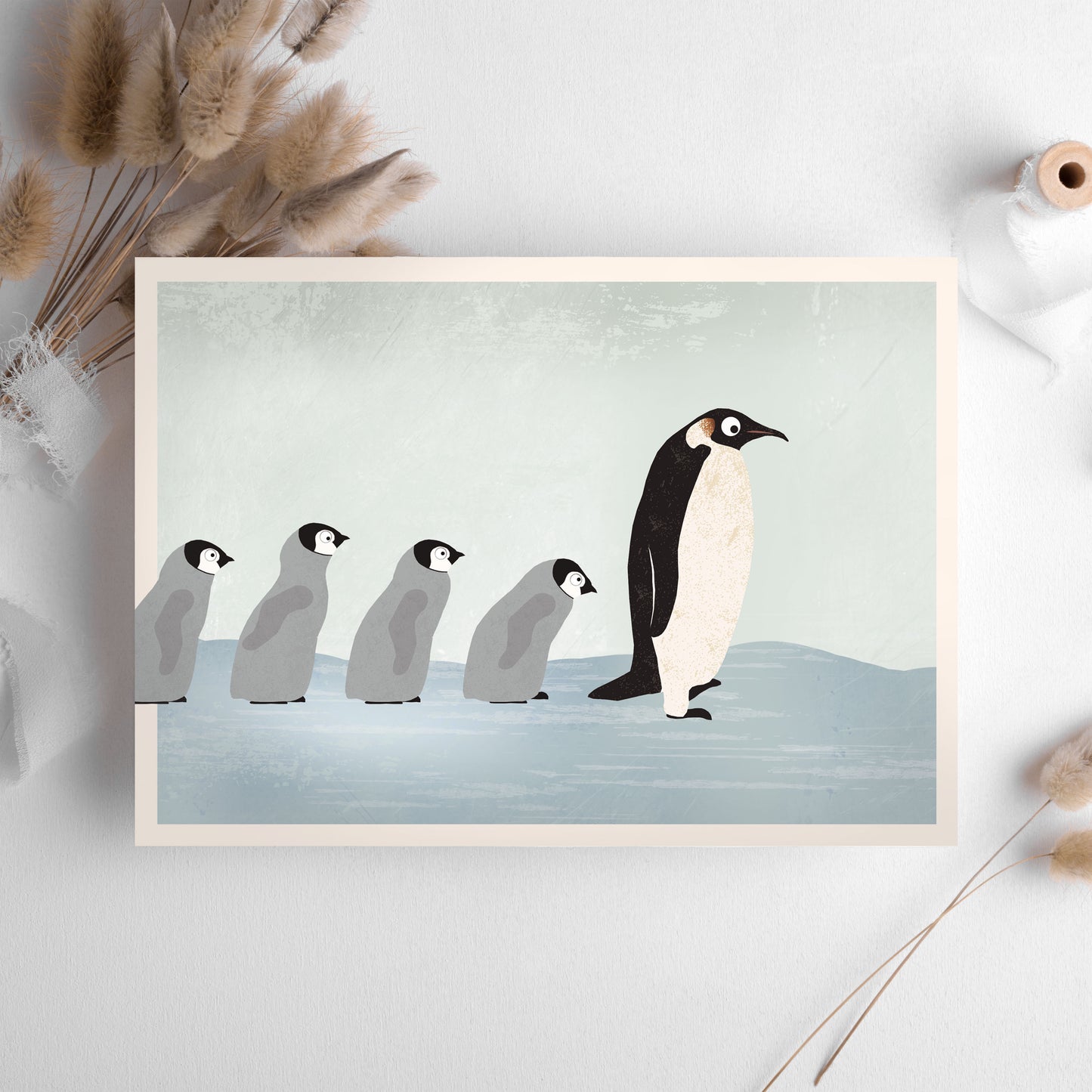 postkarte-pinguin