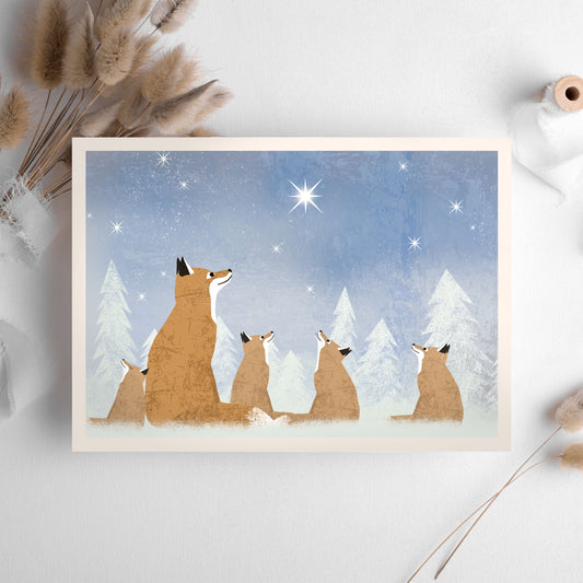 postkarte-fuchs-weihnachten